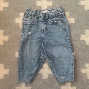 Zara baby/toddler barrel wide leg jeans